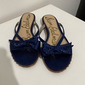 ⭐️ Sam Edelman blue studded slip on sandals
